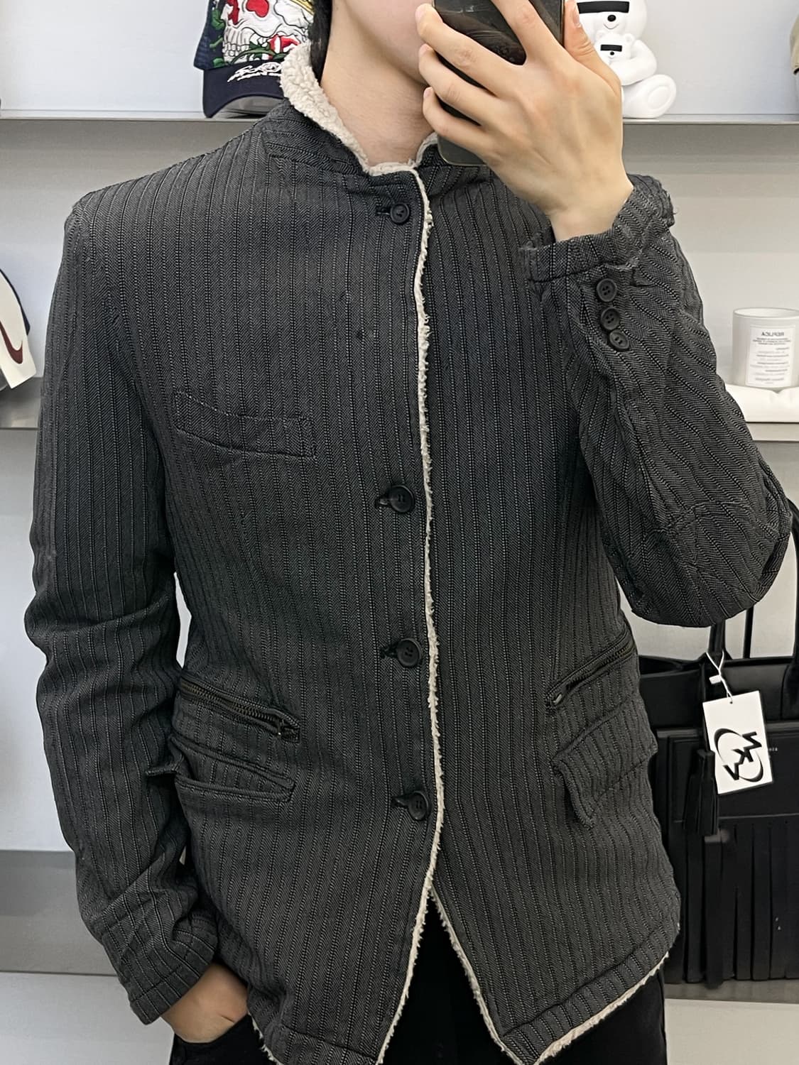 꼼데가르송 옴므 05aw 쉐르파 라인 3B 블레이저 상품이미지3