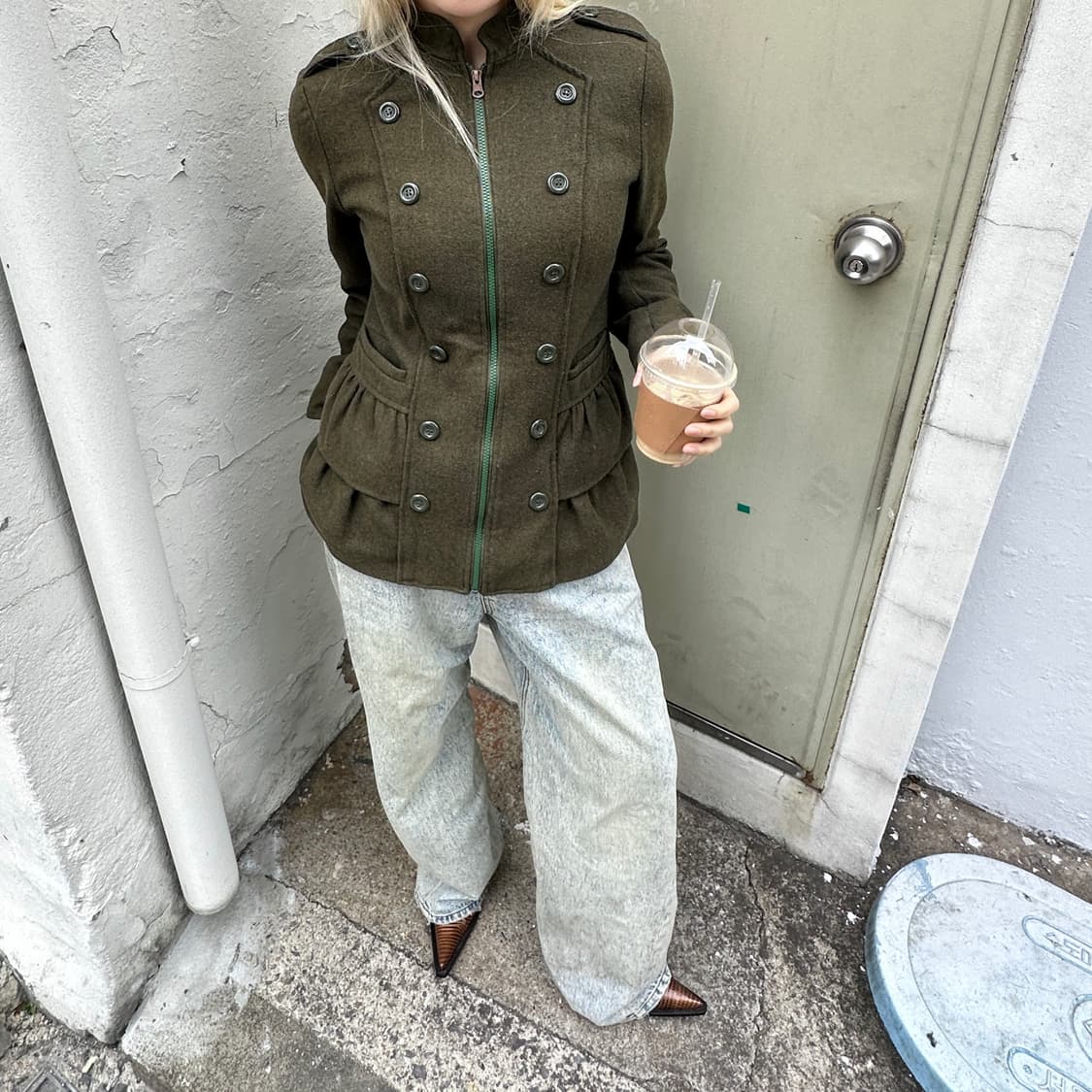 00s 빈티지 러플 나폴레옹 단주 자켓 상품이미지6