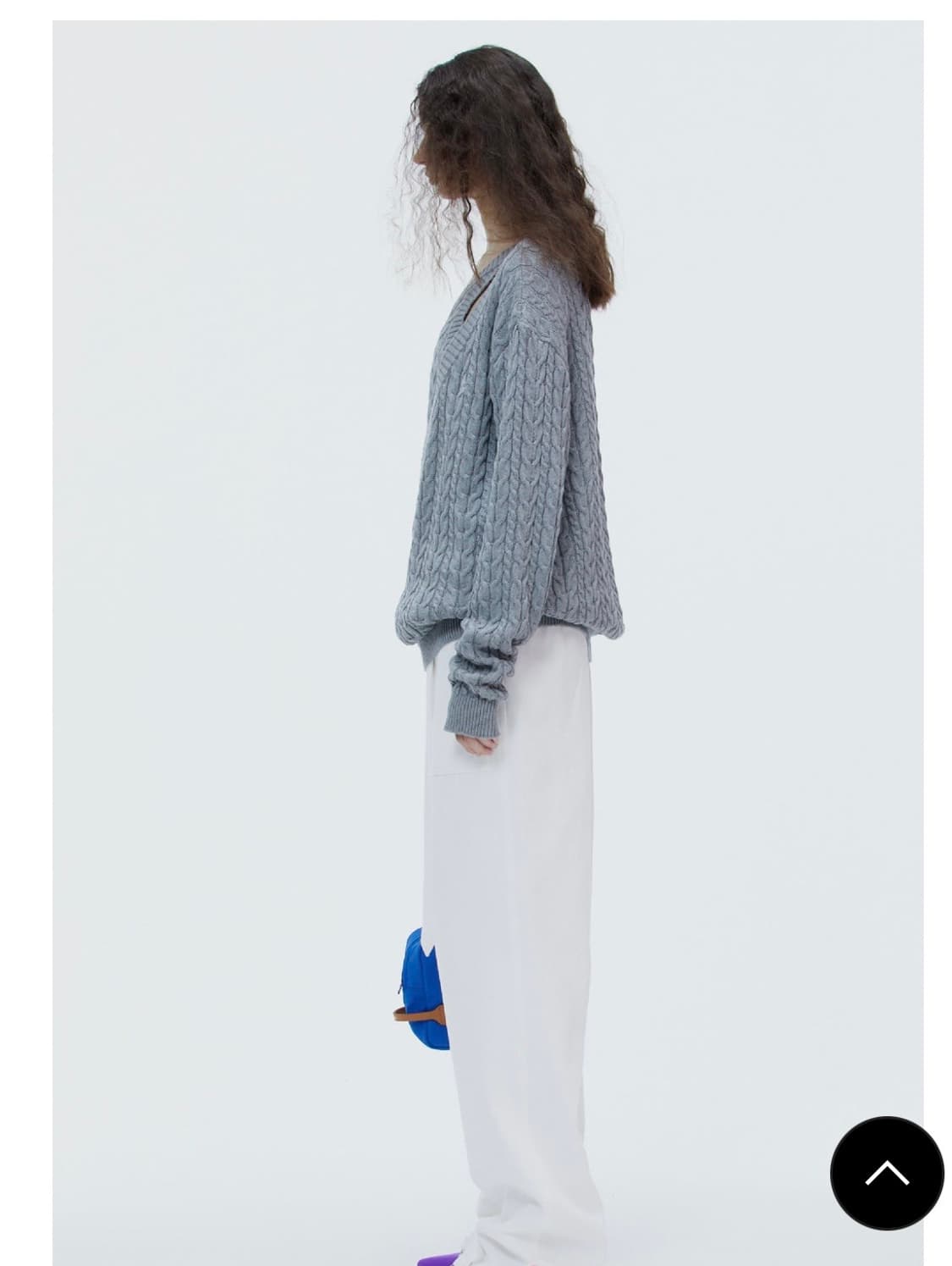 노앙(nohant) two way cable knit 새상품 팝니다. 상품이미지3