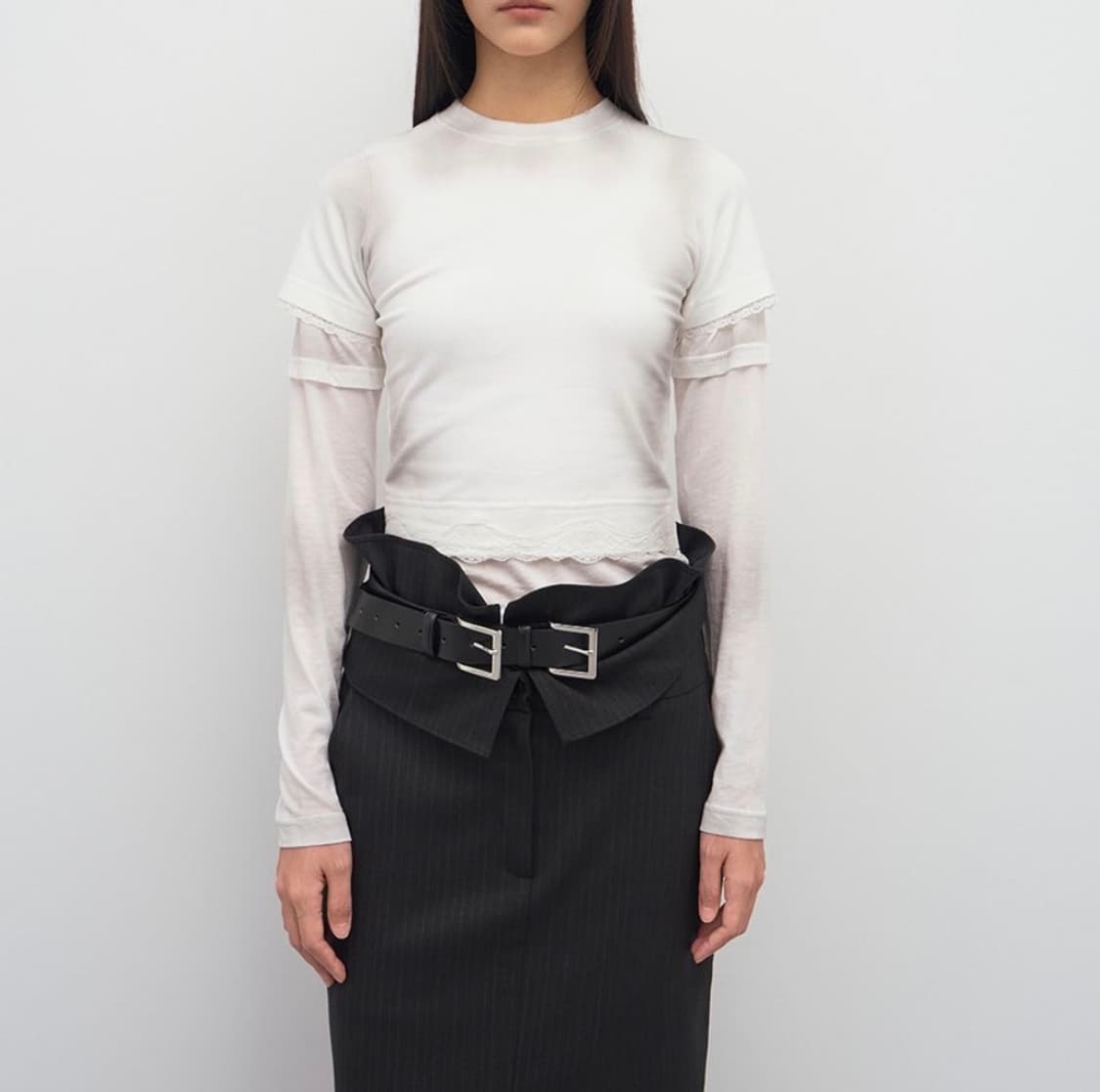 lcdc 더블 버클 레더 벨트 상품이미지1