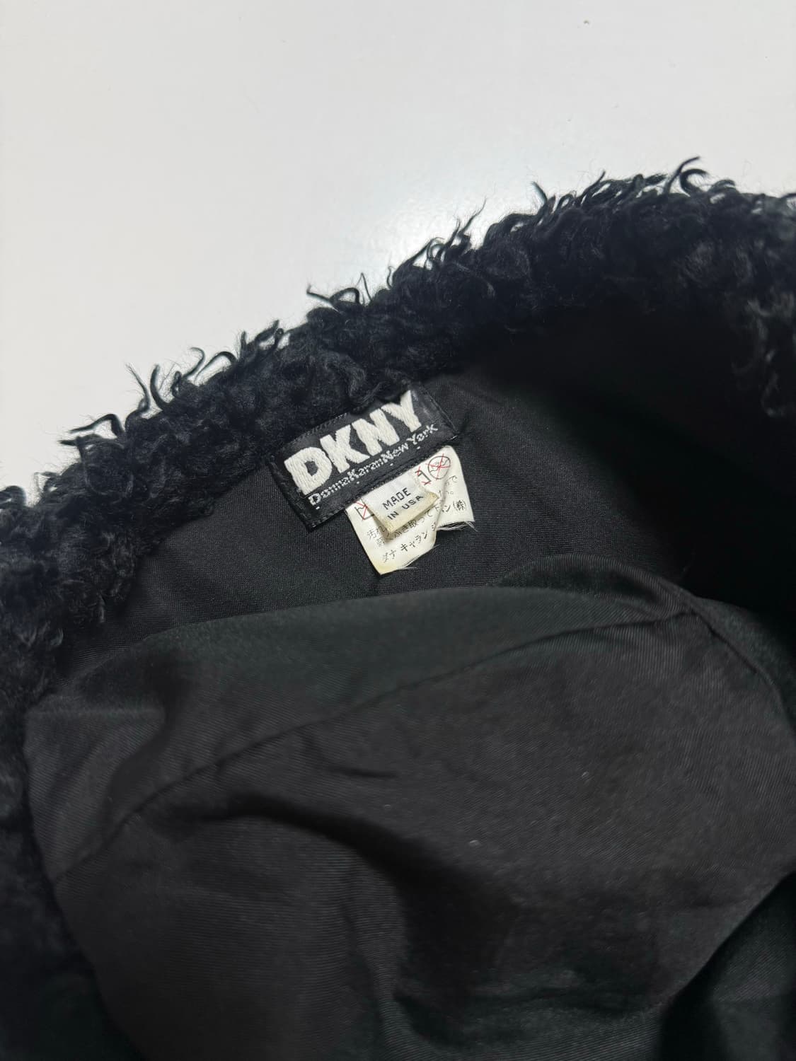 90s DKNY 퍼 비니 모자  상품이미지2