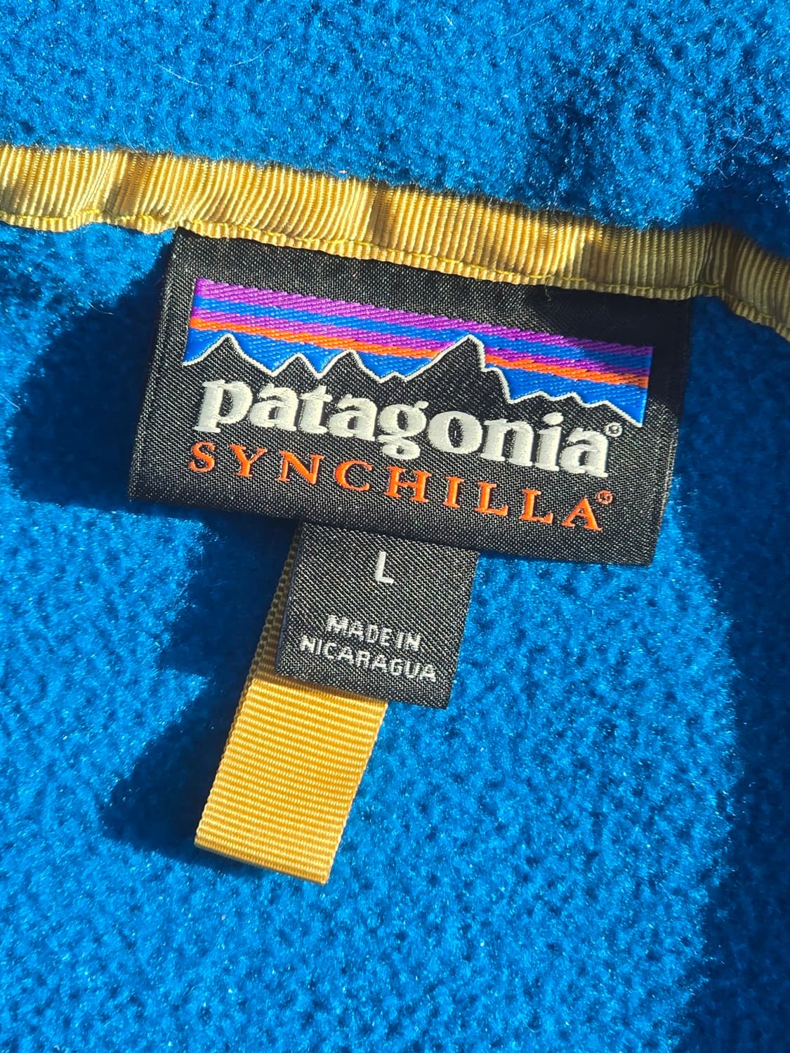 파타고니아 신칠라 스냅티 블루/스카이블루 L 라이트웨이트 상품이미지3