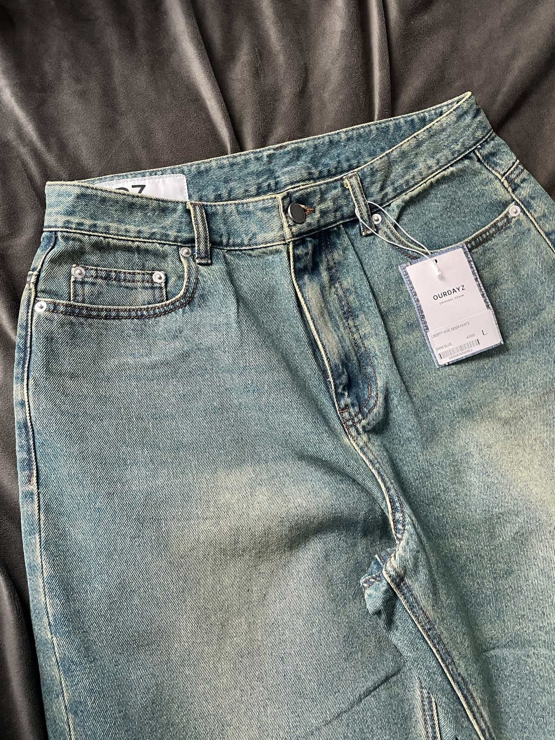 OURDAYZ 리버티 와이드 데님 L 러스티 블루 택포함 새상품 상품이미지2