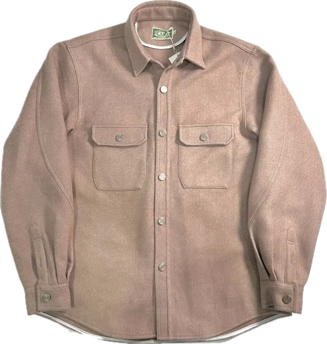 [M] STU 오버핏 핑크 셔츠 자켓 니트 상품이미지2