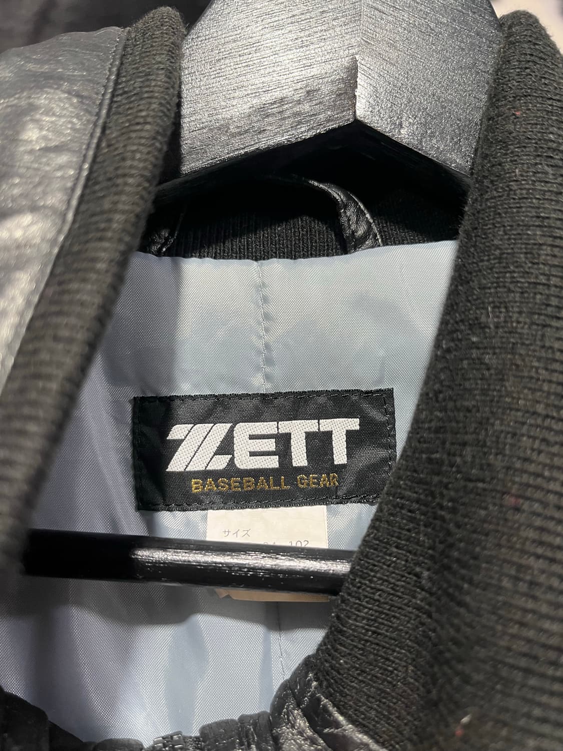 페이크 레더 봄버 자켓 상품이미지4