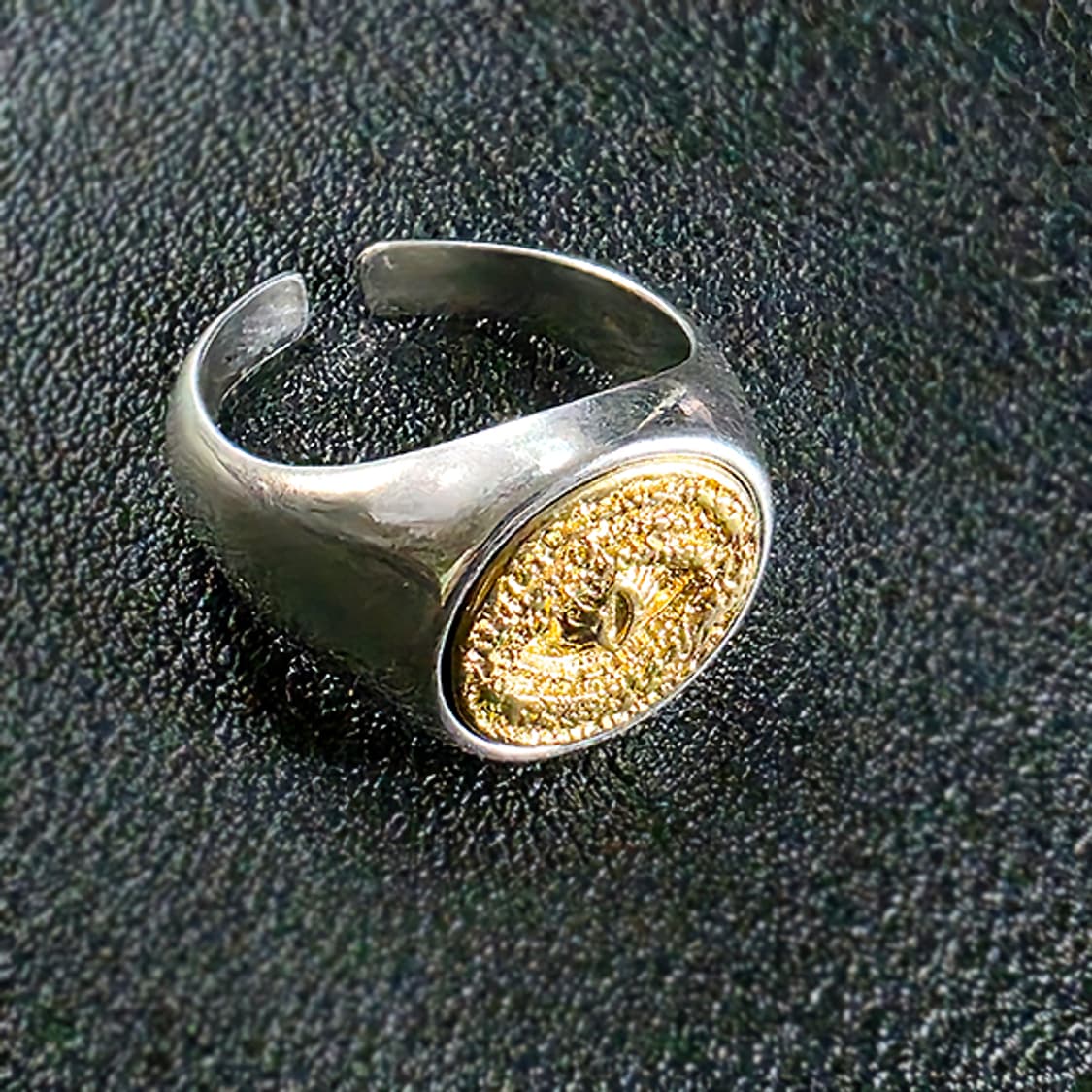 Tibr 백동 남자 엔틱 빈티지 명품 황금 눈 반지 상품이미지3