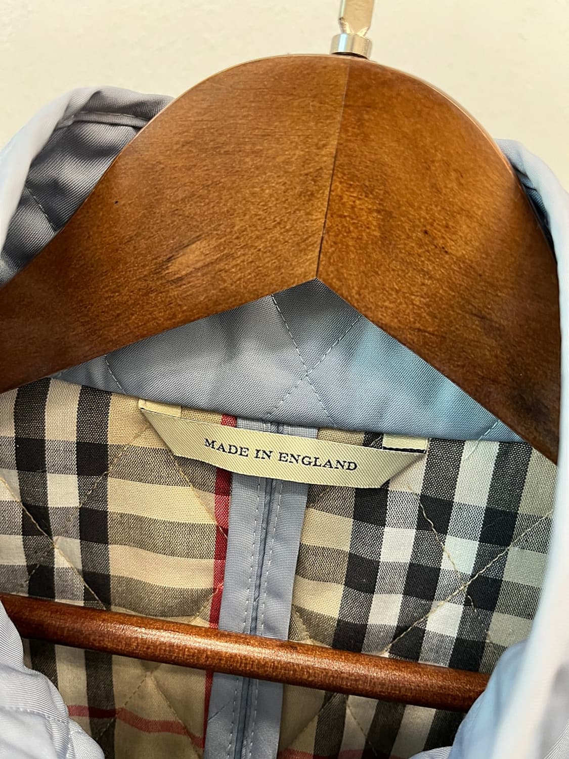 여) 버버리 스카이블루 퀼팅집업  상품이미지5