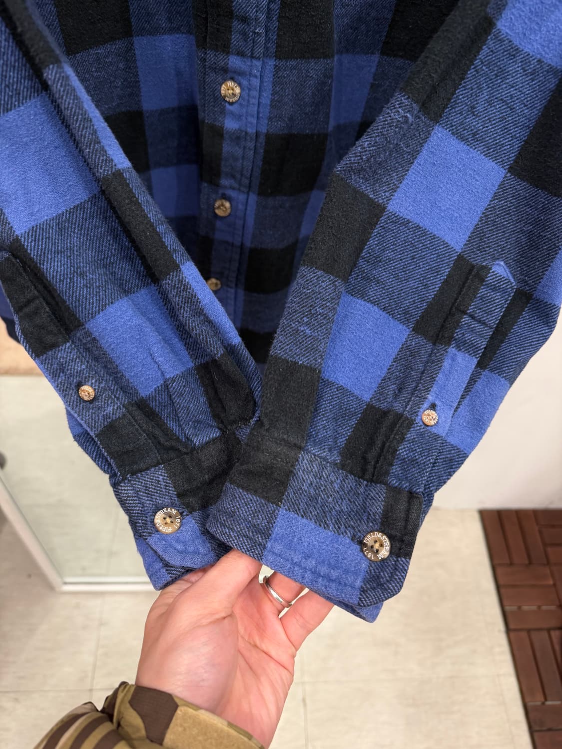 00s Field & Stream 빈티지 플란넬 체크 셔츠 상품이미지4