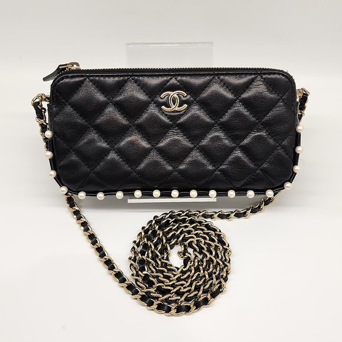 샤넬 AP1049 진주 체인 월렛 숄더백 블랙 #29 상품이미지2