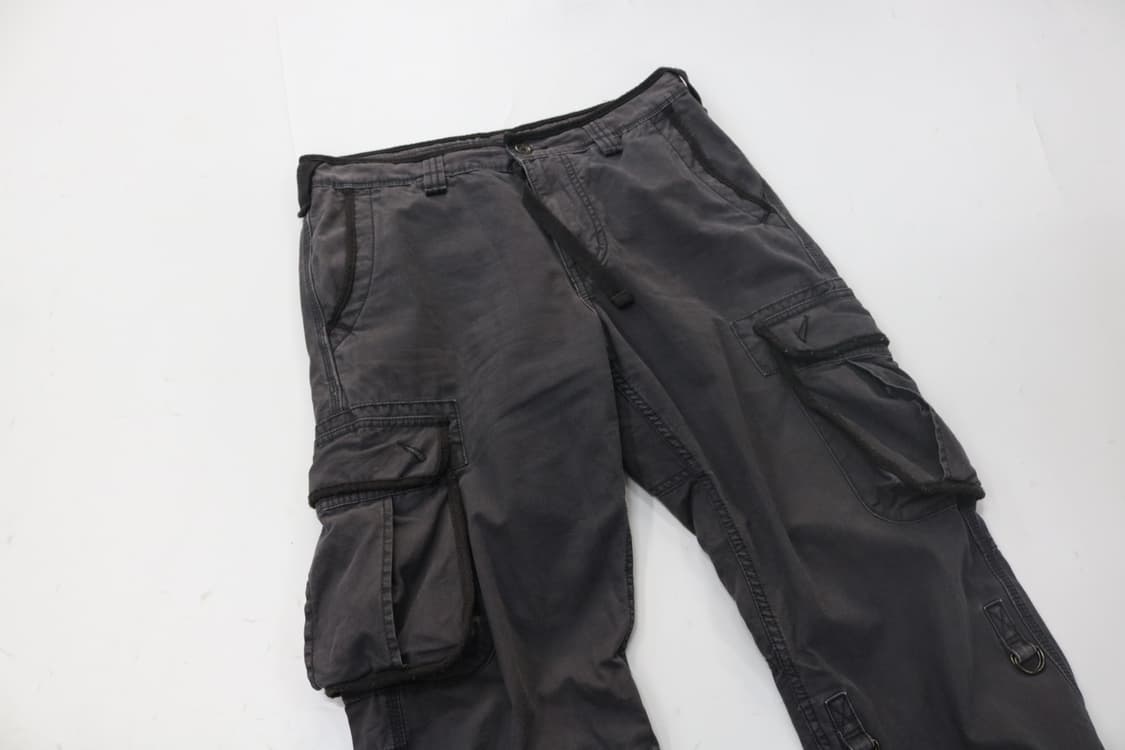 빈티지 차콜 그레이 멀티 포켓 카고 팬츠 상품이미지5