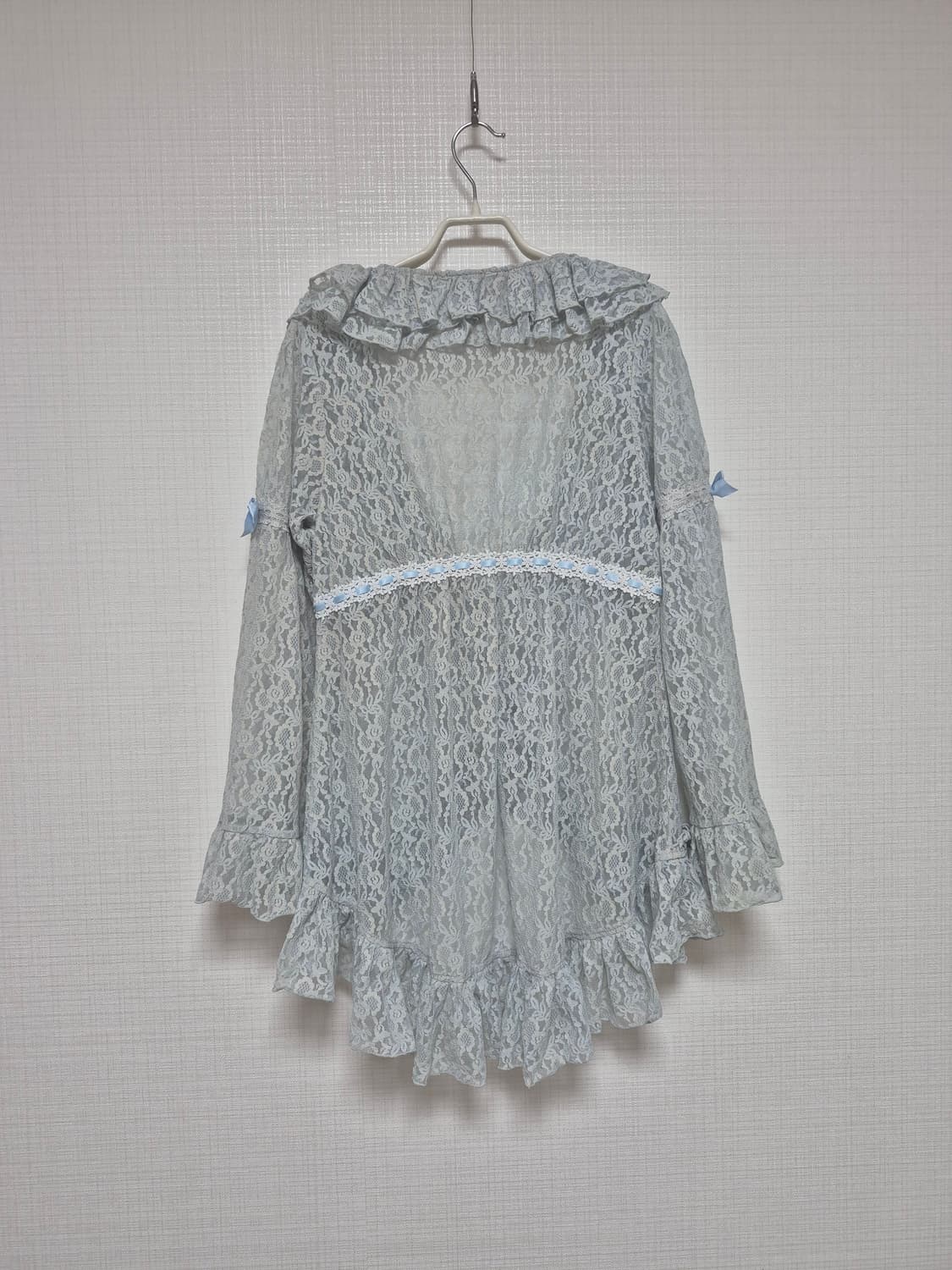 리즈리사 Chambre a couche 히메갸루 블루 레이스 후릴가디건 상품이미지4