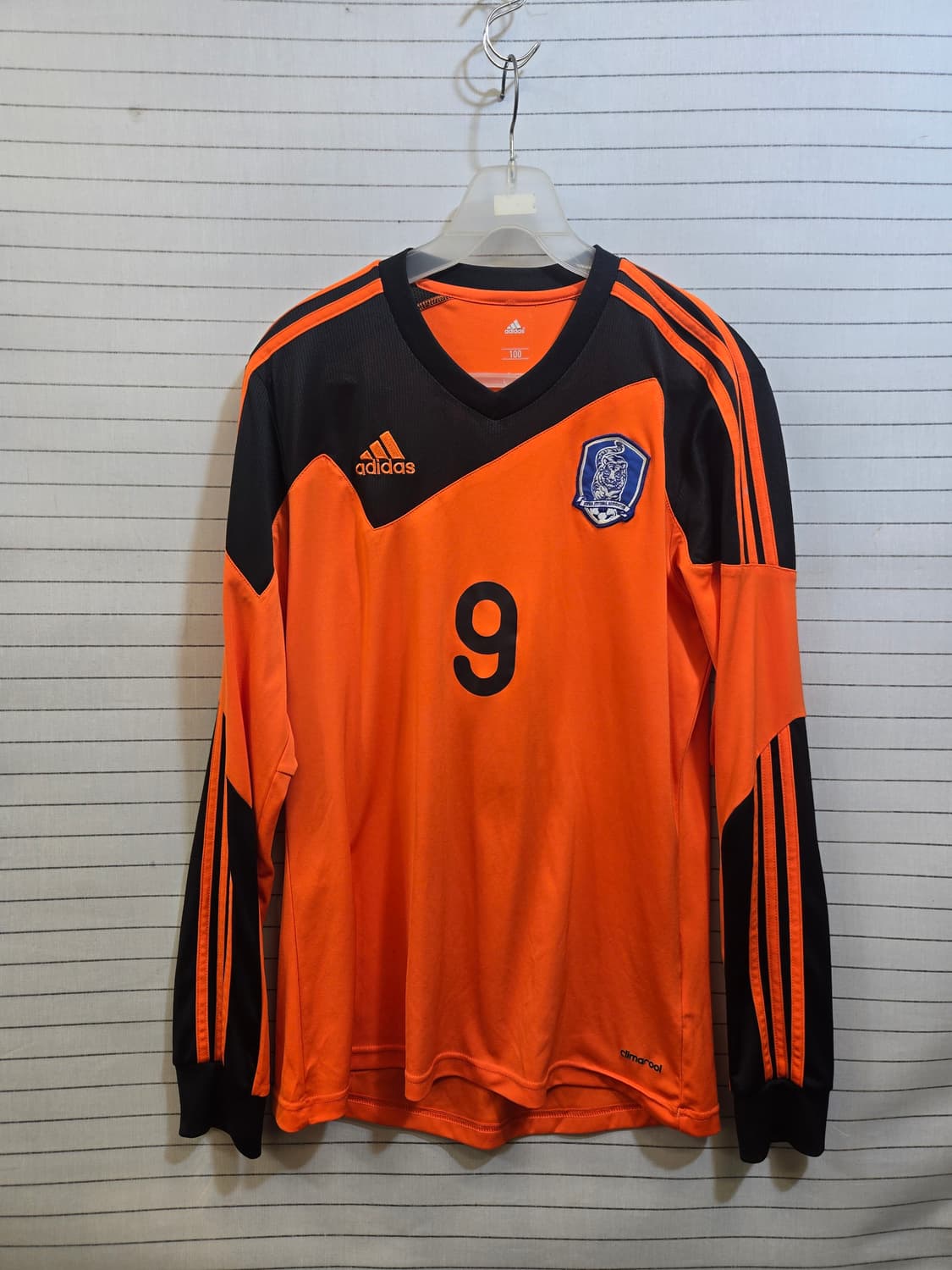 아디다스 대한민국 축구 국가대표팀 긴팔 오렌지 져지 100 상품이미지1