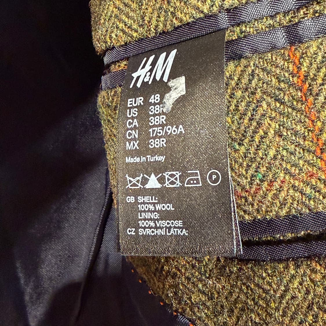 H&M 아브라함 문 트위드 자켓 블레이저 M 상품이미지5