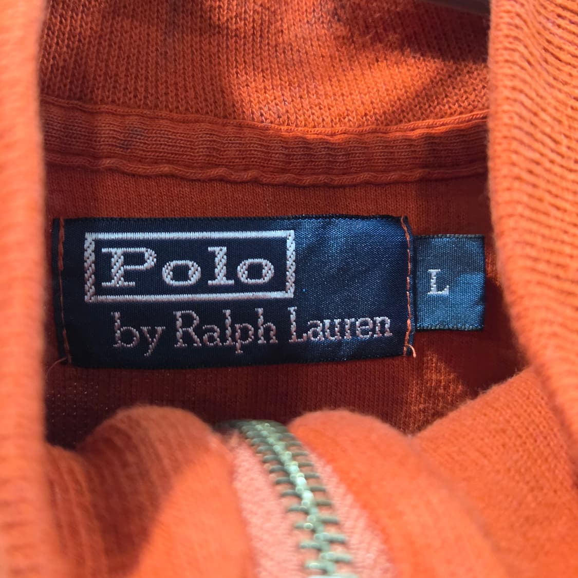 폴로랄프로렌 풀오버 하프집업 오렌지 L 상품이미지3