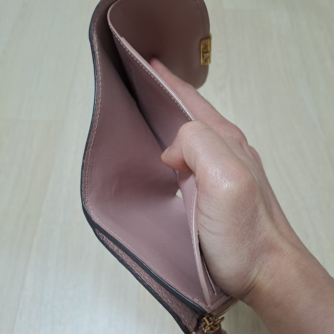 [100%/정품] 루이비통 다미에 에벤 핑크 반지갑, 루이비통지갑 상품이미지8