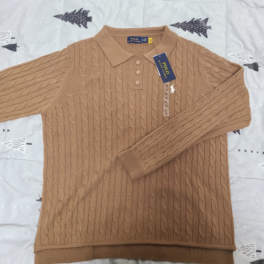 폴로 꽈배기 니트 상품이미지5