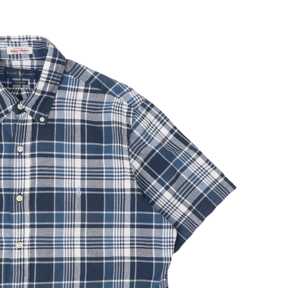 폴로 랄프로렌 인디안 마드라스 체크 우븐 하프 셔츠 상품이미지3