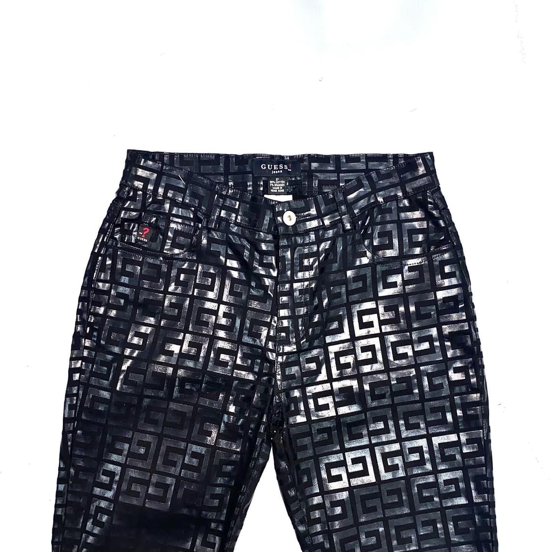 게스 진스 글래머 아카이브 지방시 오마쥬 코팅 진 팬츠 상품이미지3