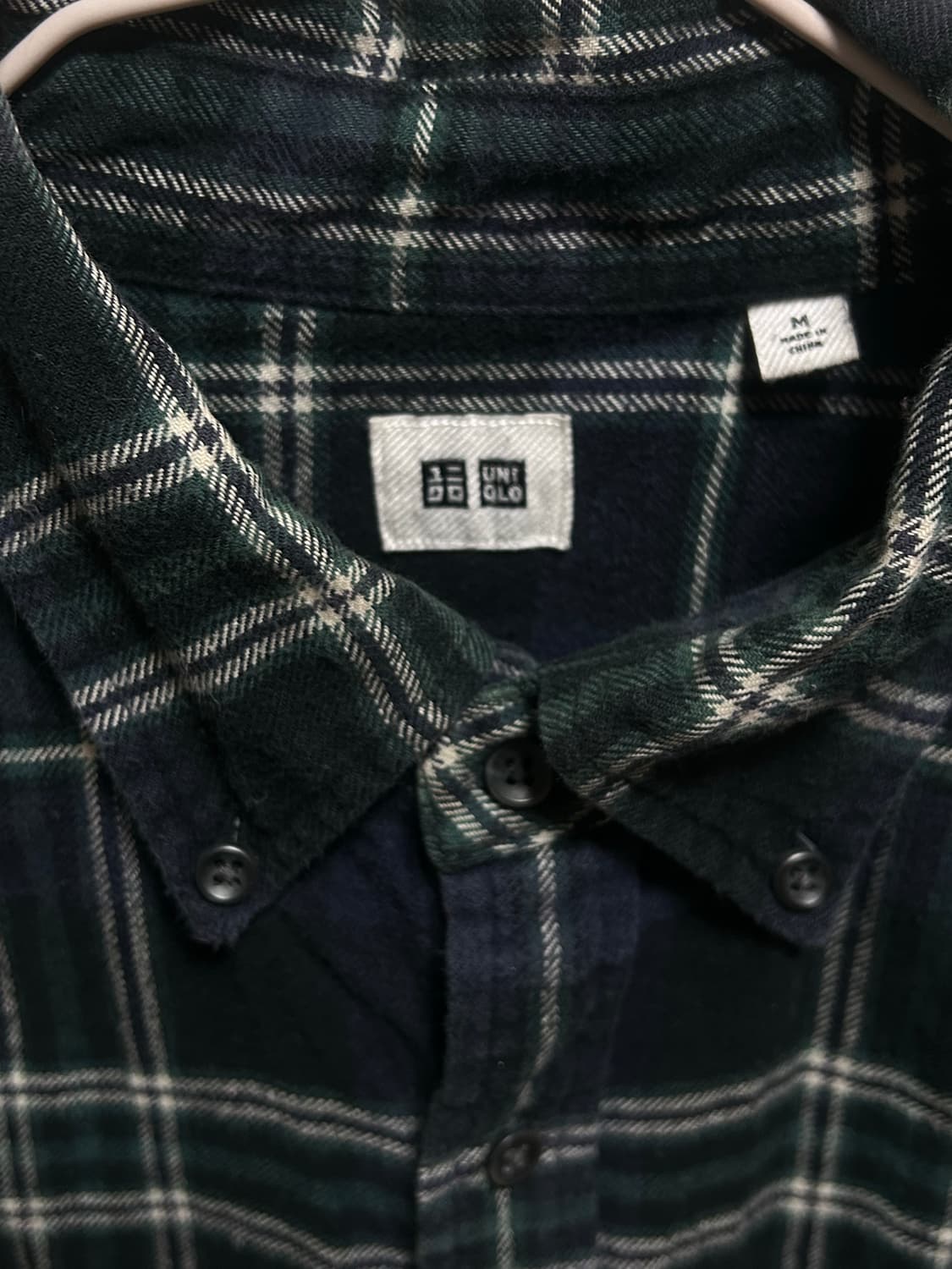 유니클로 플란넬 체크 셔츠 여성 M 상품이미지2