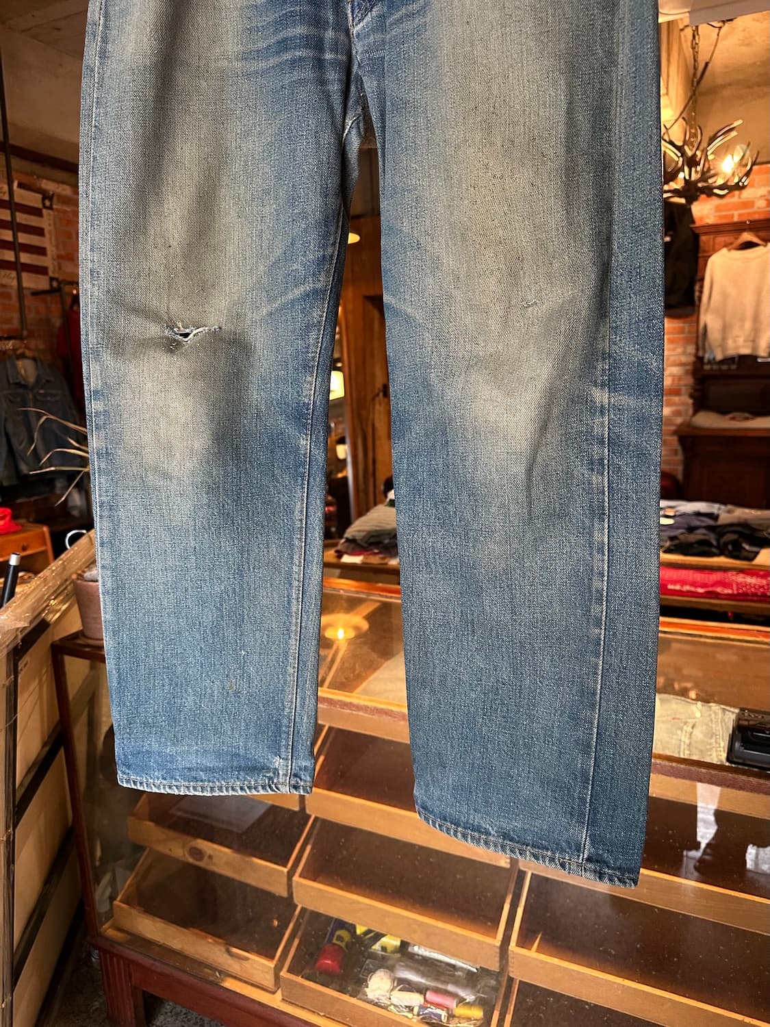 70s Levis 501 66전기 Selvedge Denim pants 상품이미지3