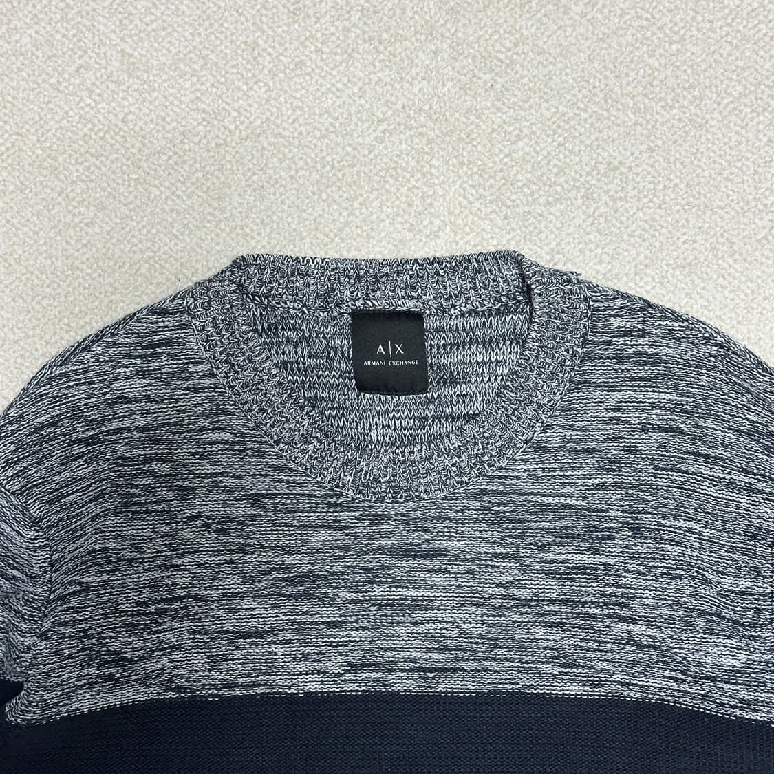 A|X 아르마니 익스체인지 배색 니트 상품이미지5