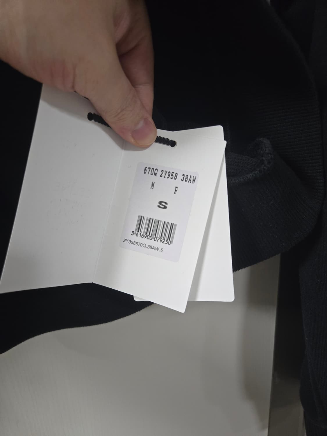 셀린느 루즈 후디 코튼 플리스 후드 블랙 S 상품이미지5