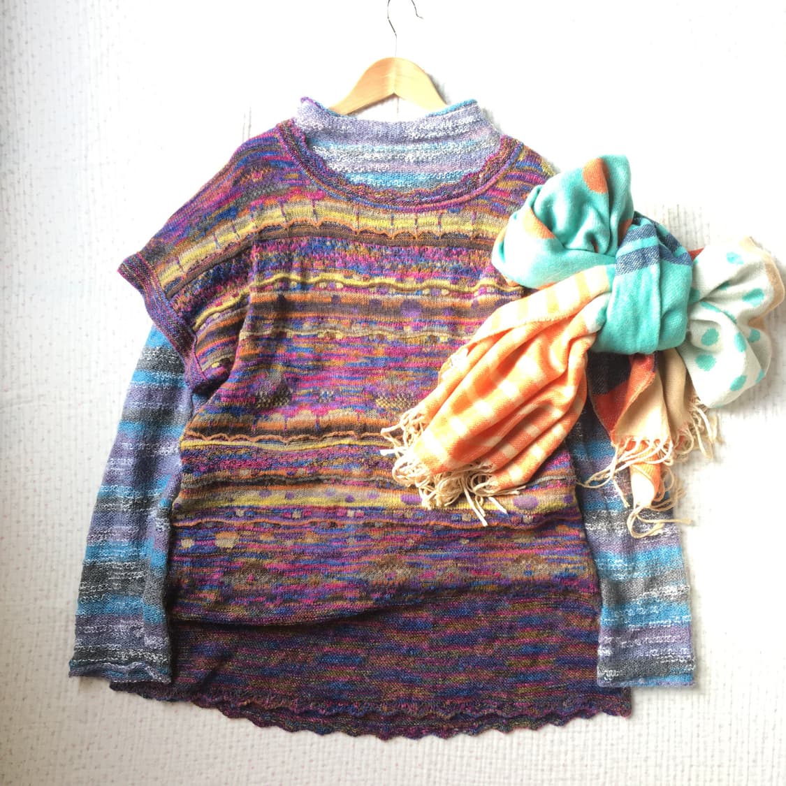 JPN/ 하구미반팔니트 모리걸반팔니트 아오이유우반팔니트 하구미룩 세트 상품이미지1