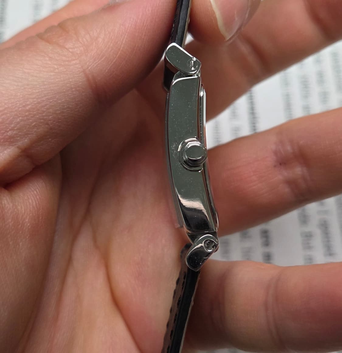 명품 코치 w514 사각탱크 아라빅 블랙 다이얼 쿼츠 드레스워치 상품이미지6