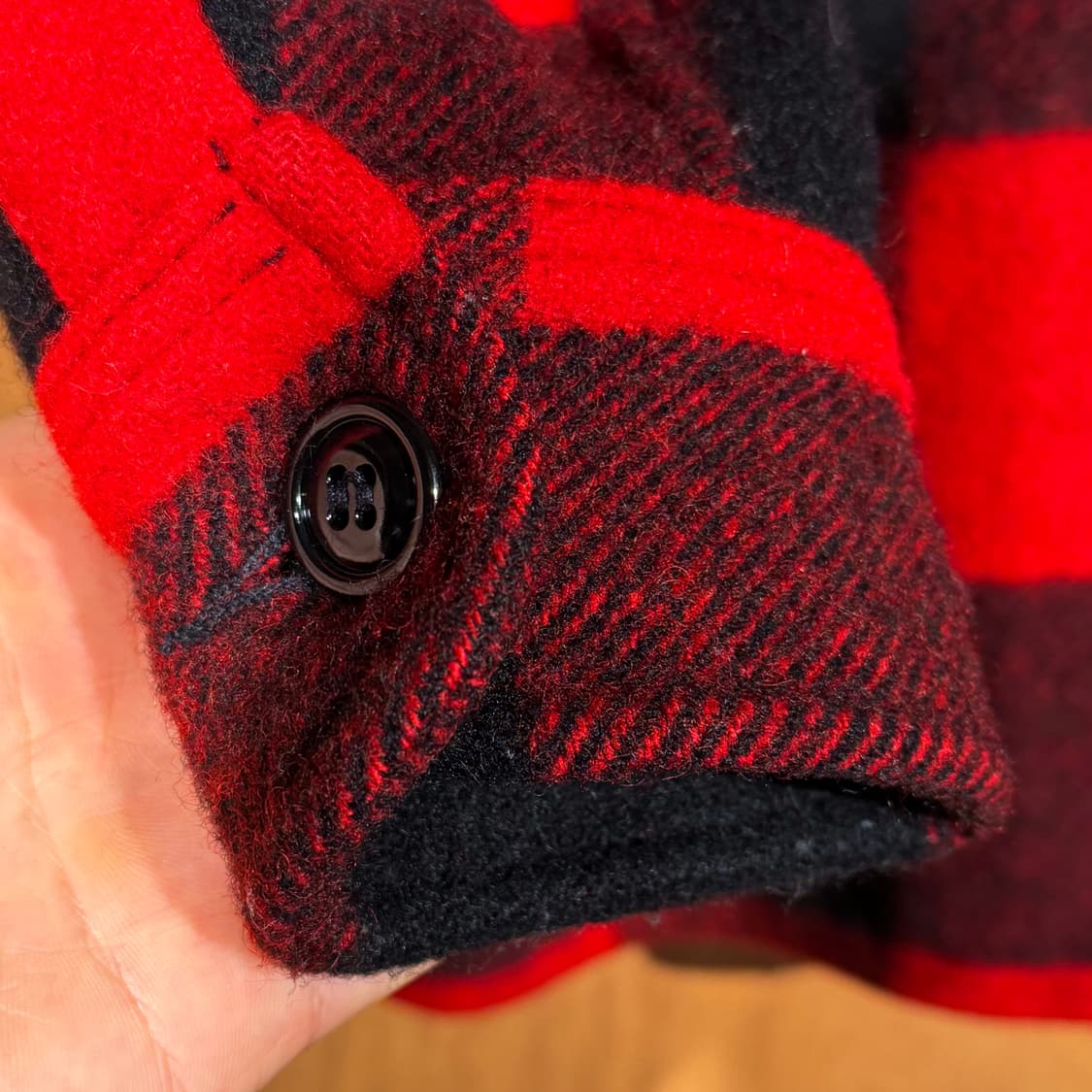 USA 베미지 울른밀스 울 매키노 풀오버 M 버팔로체크 상품이미지4