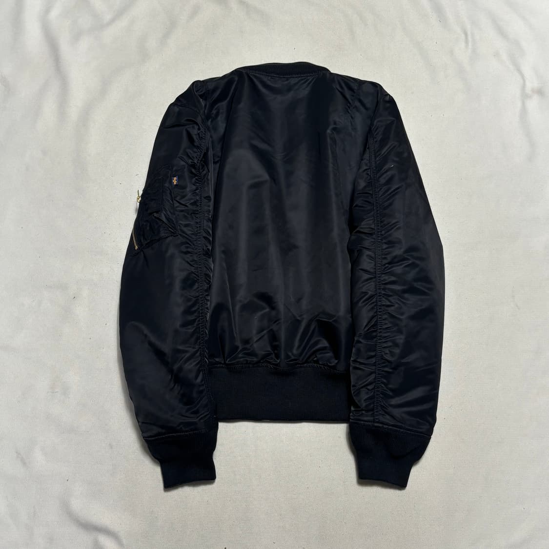 M 알파인더스트리 블랙 MA-1 항공 점퍼 상품이미지3