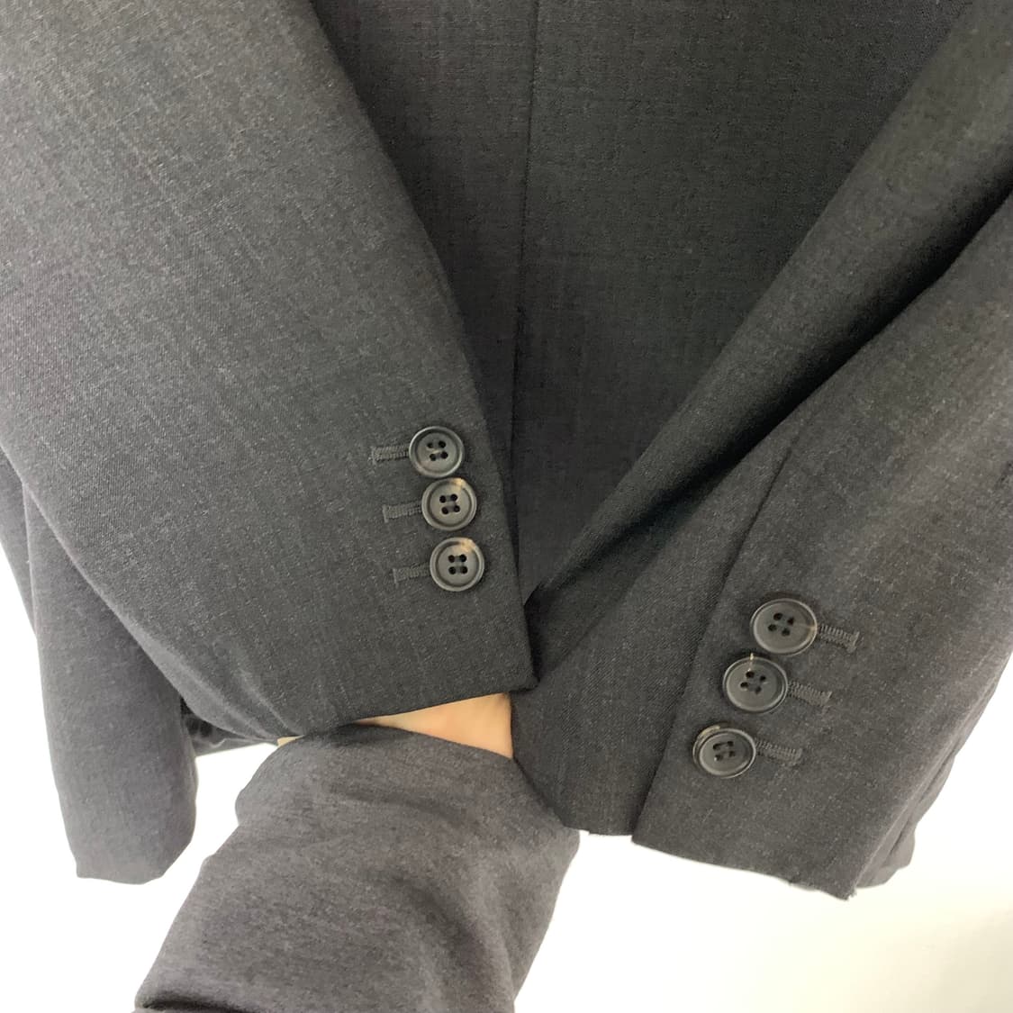 마가렛호웰 쓰리포켓 버튼 블레이저 여름 울자켓 M 그레이 남녀공용 상품이미지6