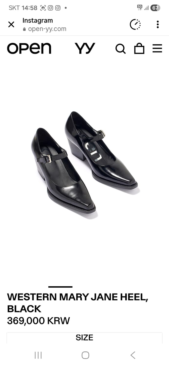 오픈와이와이 웨스턴 메리제인 힐 230 상품이미지1