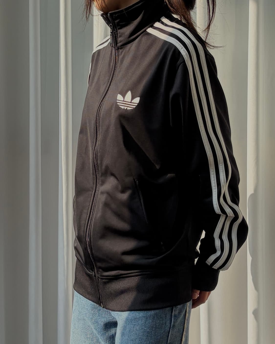 [S-M]아디다스 구형 파이어버드 블랙 트랙탑 져지 상품이미지1