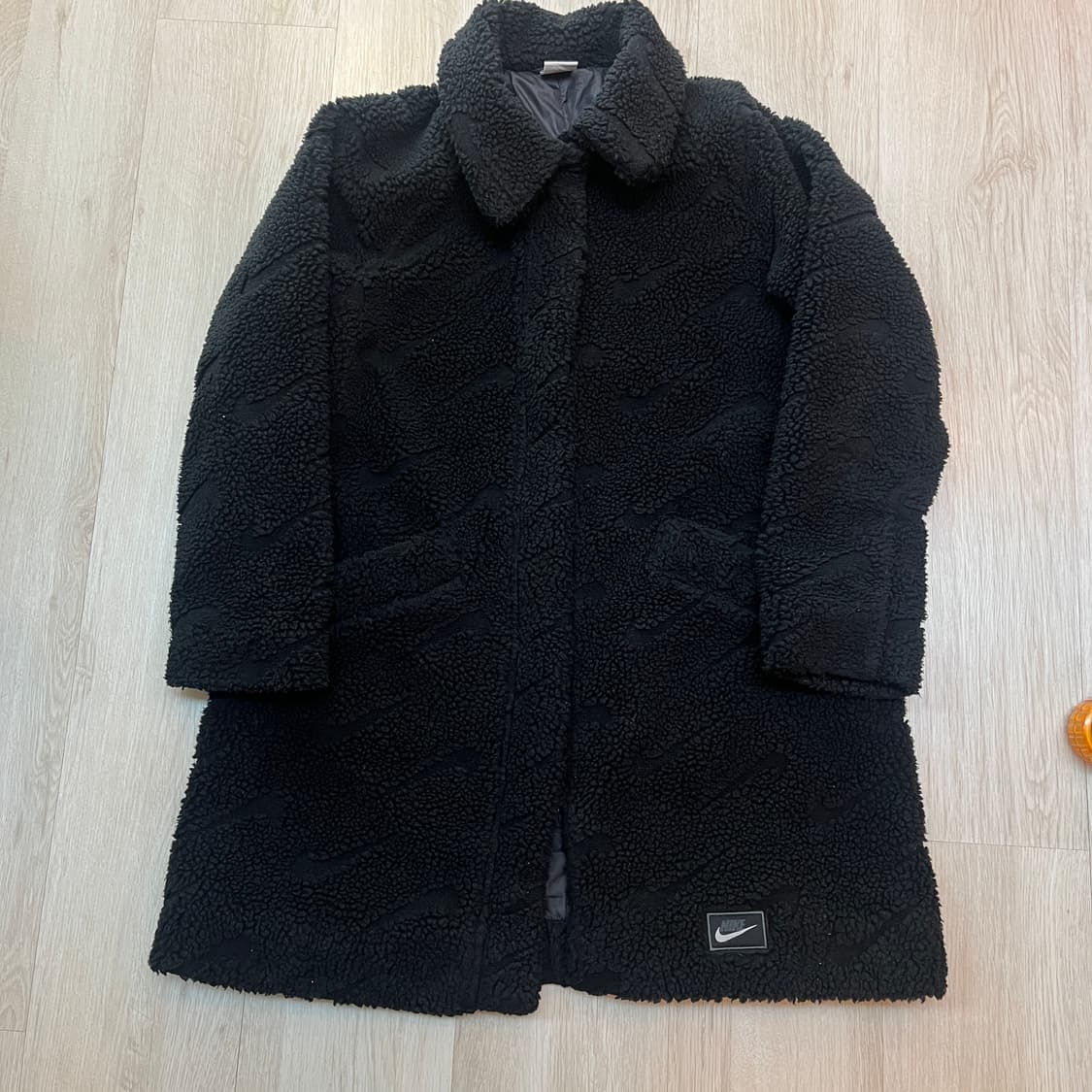 나이키 우먼스 아이콘 클래쉬 셰르파 플리스 롱 자켓 블랙 L사이즈 상품이미지3