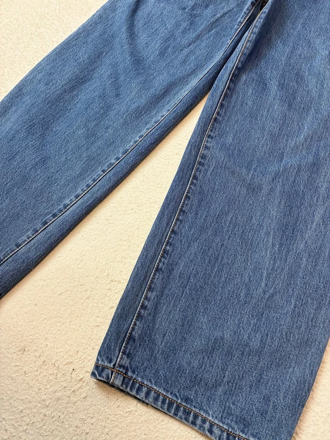 비슬로우 콘밀 원턱 와이드 데님 팬츠 PN6196 상품이미지4