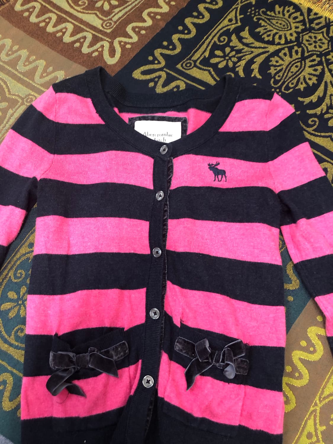 A&F 아베크롬비 striped cardigan 상품이미지3