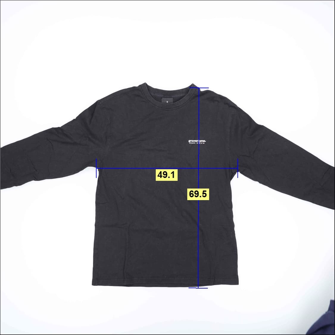 S 그루브라임 블랙 긴팔티 0317H1 상품이미지5