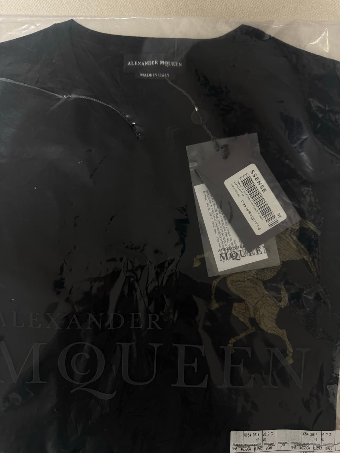 Alexander McQueen Gold Pegasus Embroider 상품이미지9