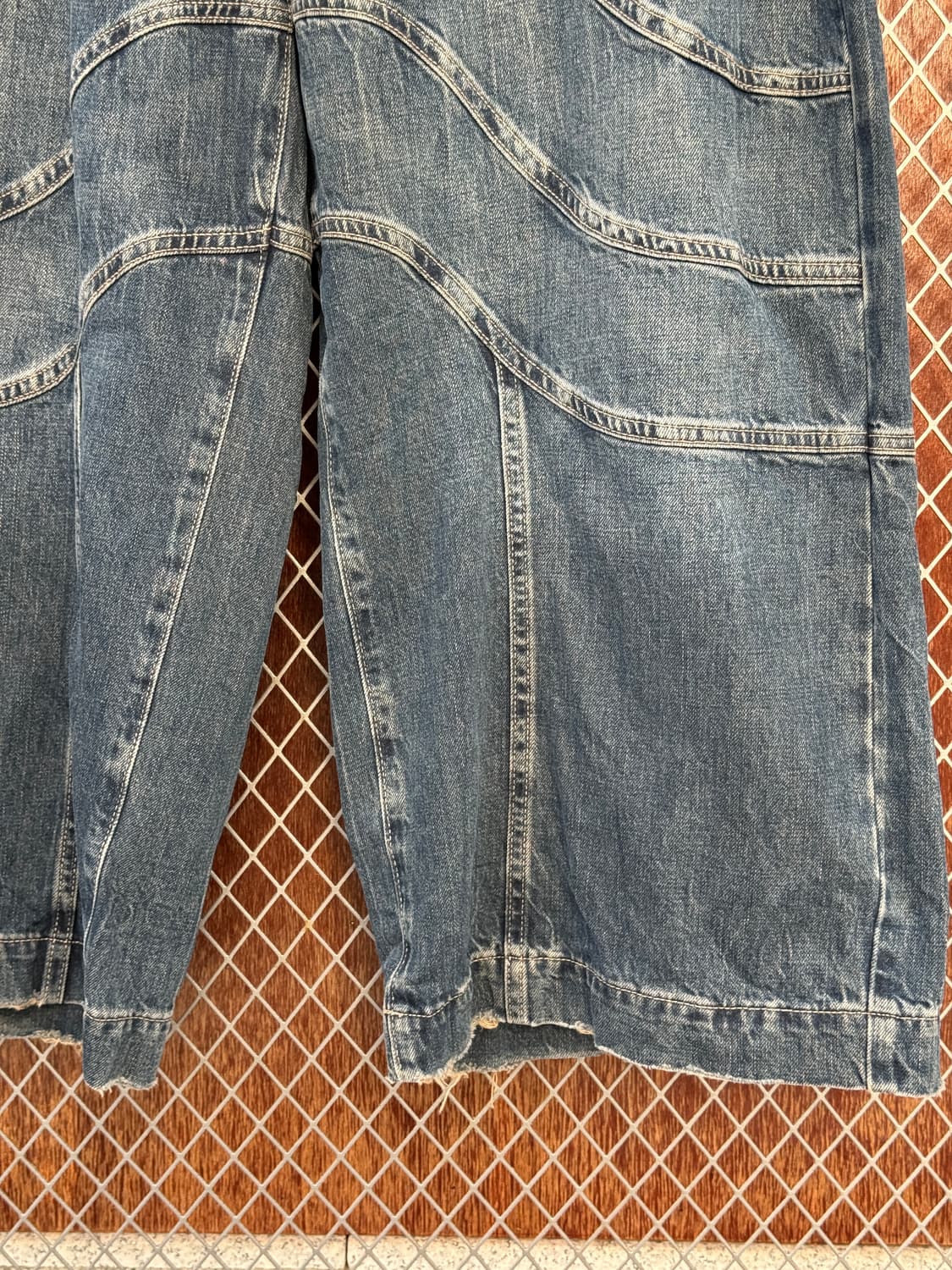 자라 플레어핏 바이커진 와이드 데님팬츠 34 상품이미지5