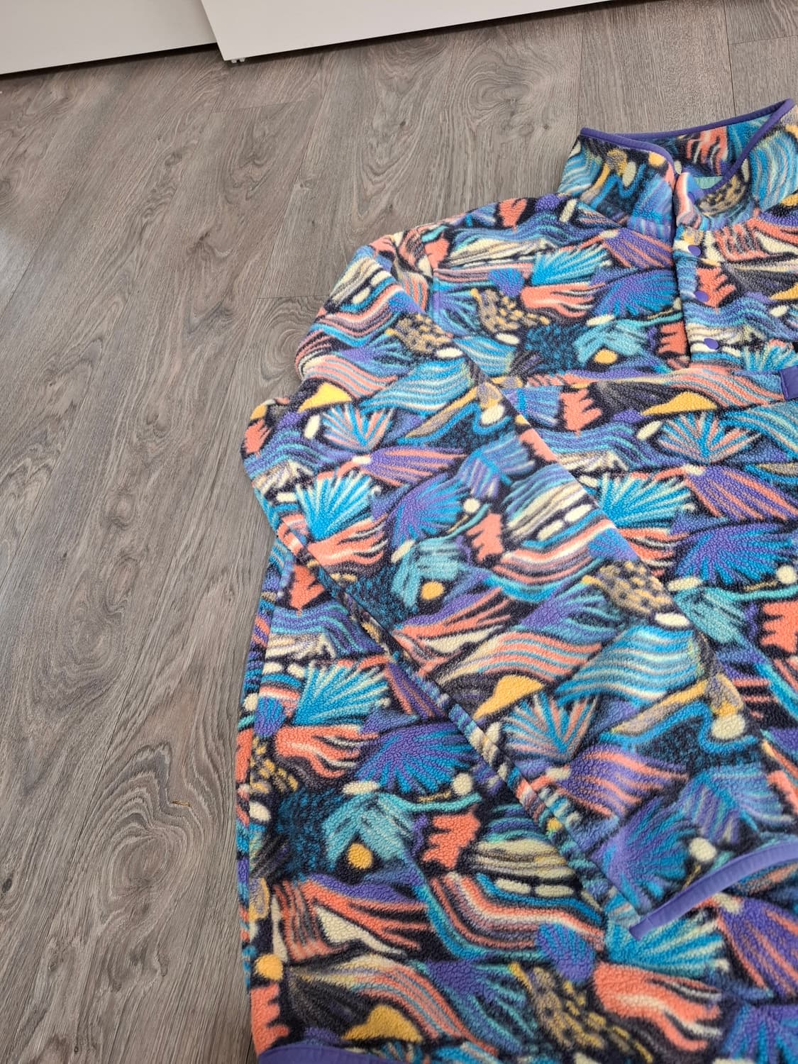 XL 파타고니아 신칠라 크레이지 패턴 플리스 풀오버 상품이미지3