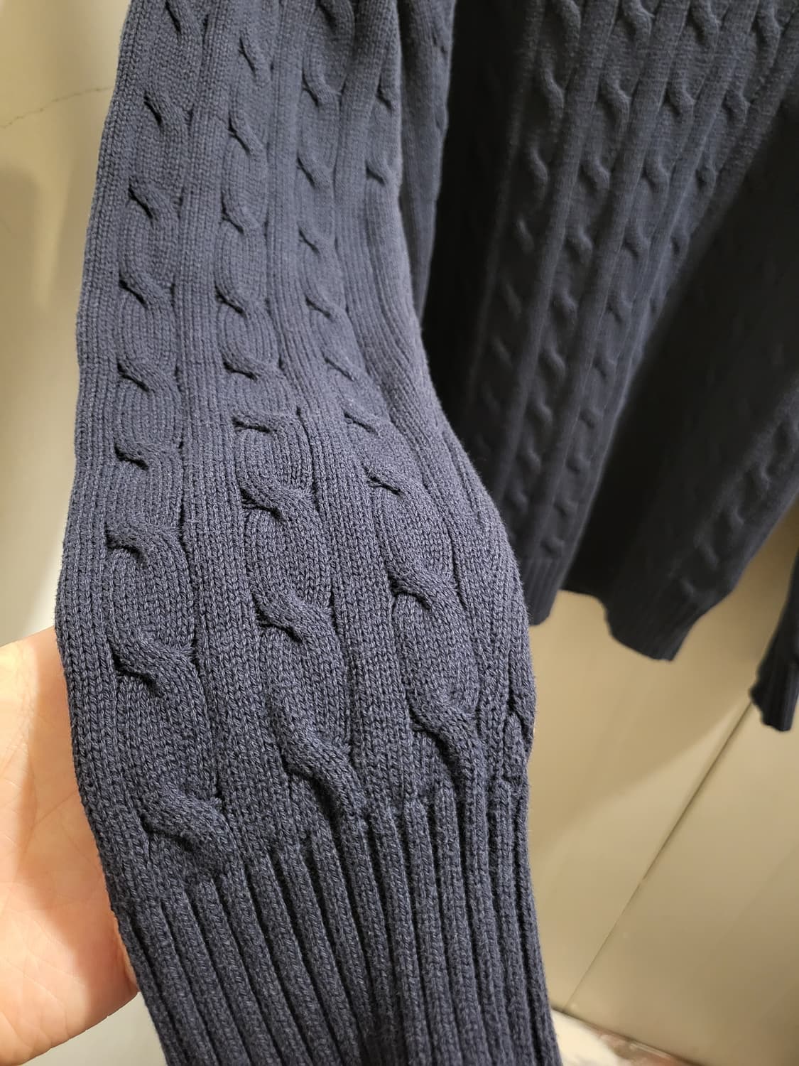 [95]폴로 랄프로렌 네이비 케이블 니트 상품이미지5