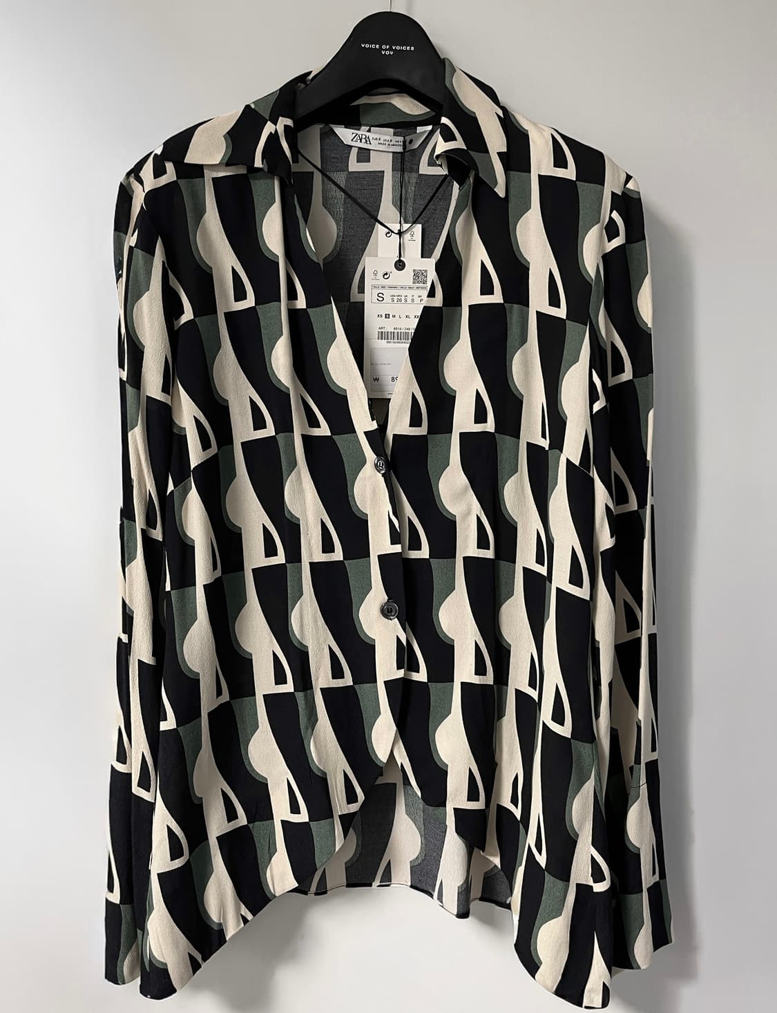 자라 패턴 브라우스 s  상품이미지1