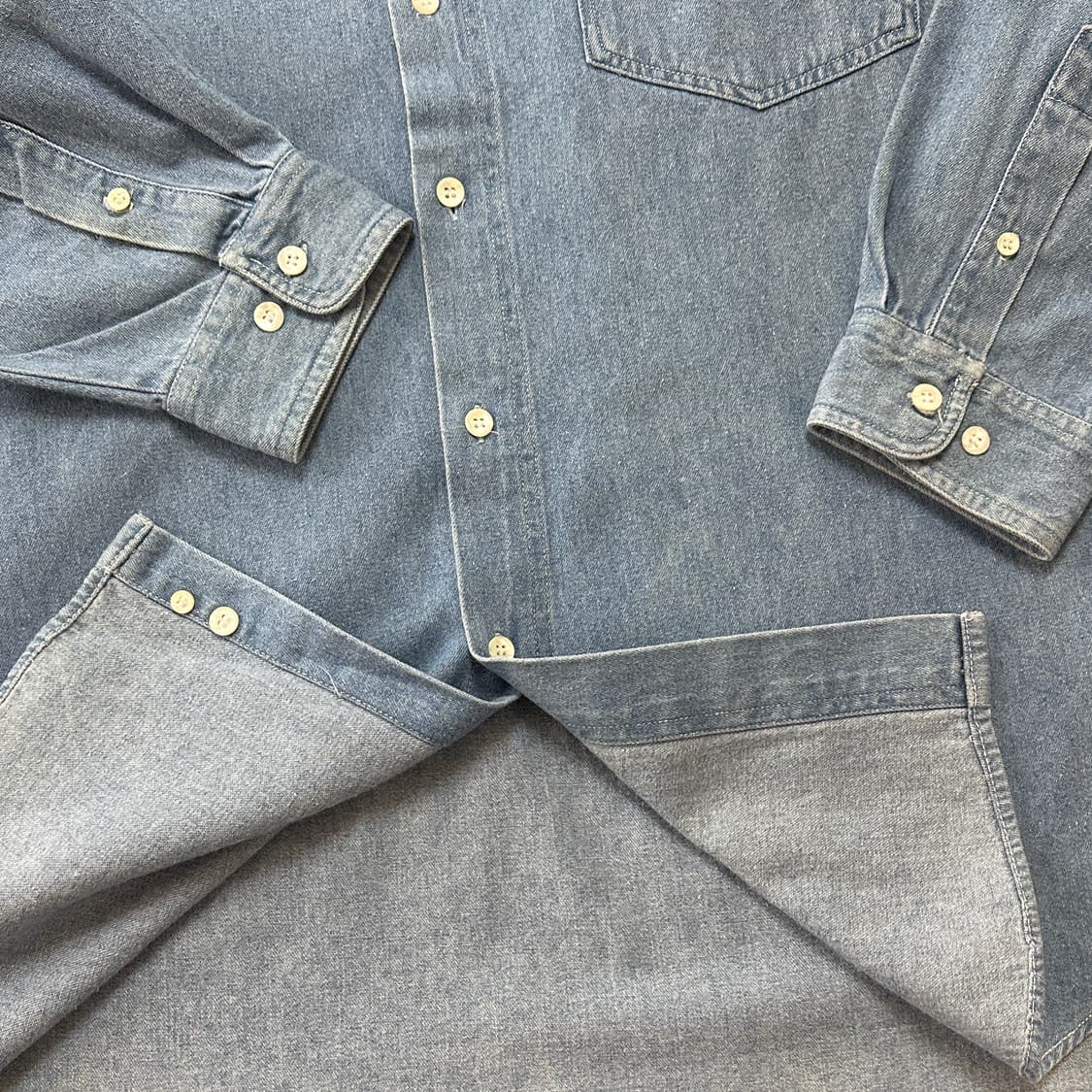 90s 톰 테일러 데님 셔츠 XL 상품이미지5