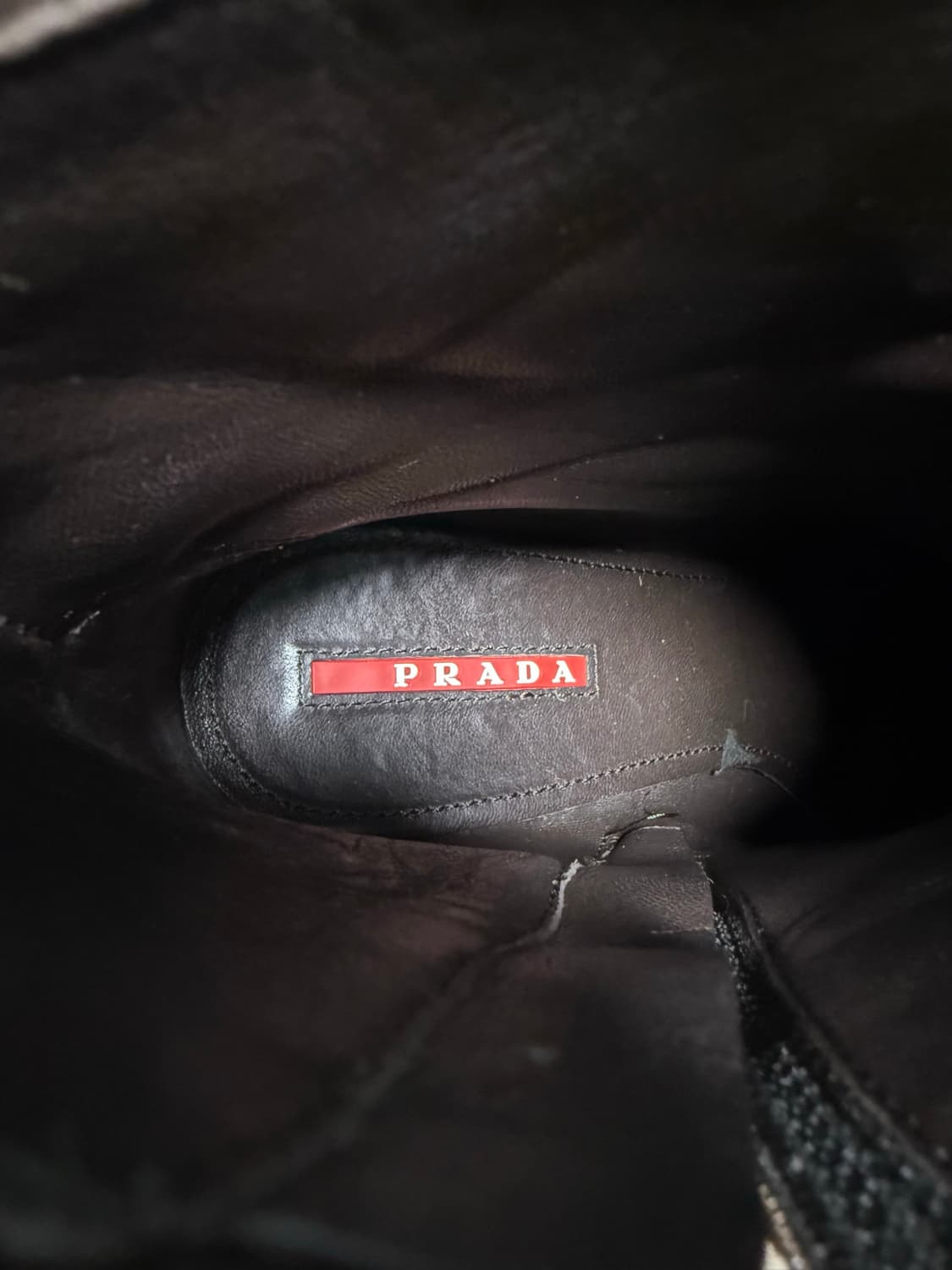 프라다 스포츠 아카이브 스웨이드 부츠 브라운 상품이미지4