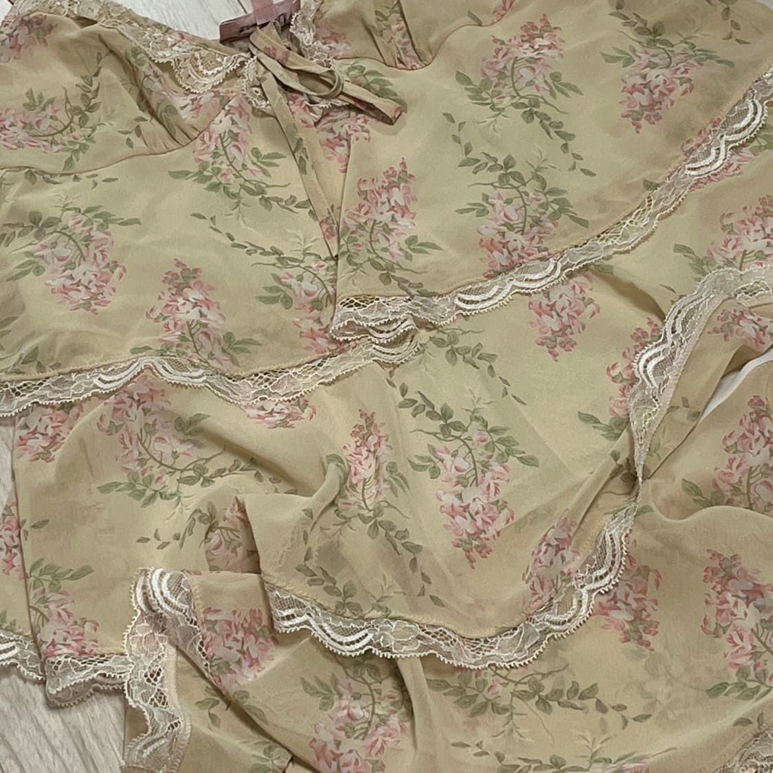 에블린 플라워 미니 원피스 상품이미지2