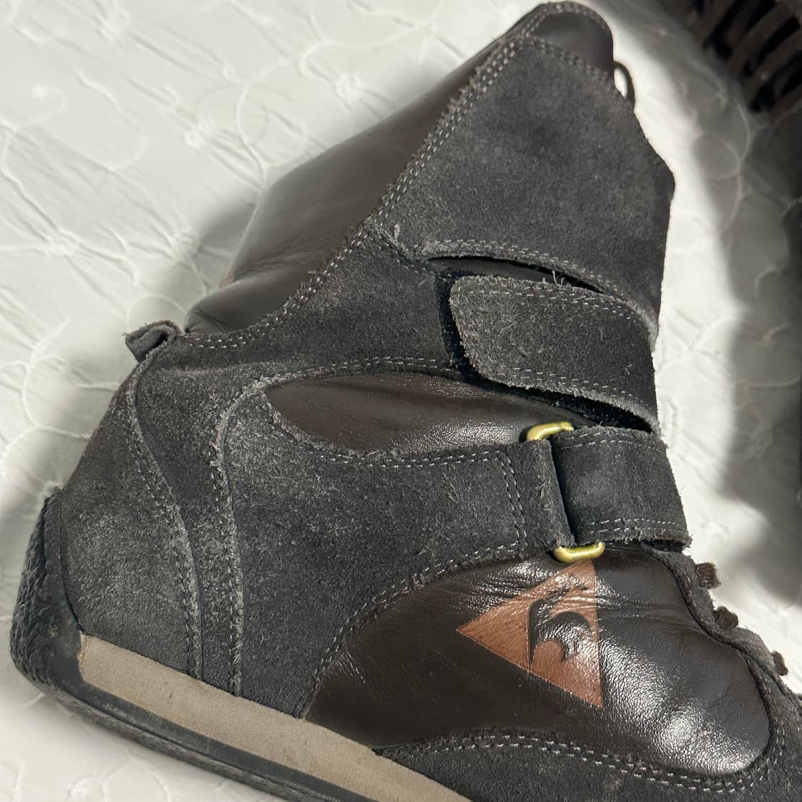 택포•빈티지 르꼬끄 하이탑 벨크로 스니커즈 240 상품이미지9