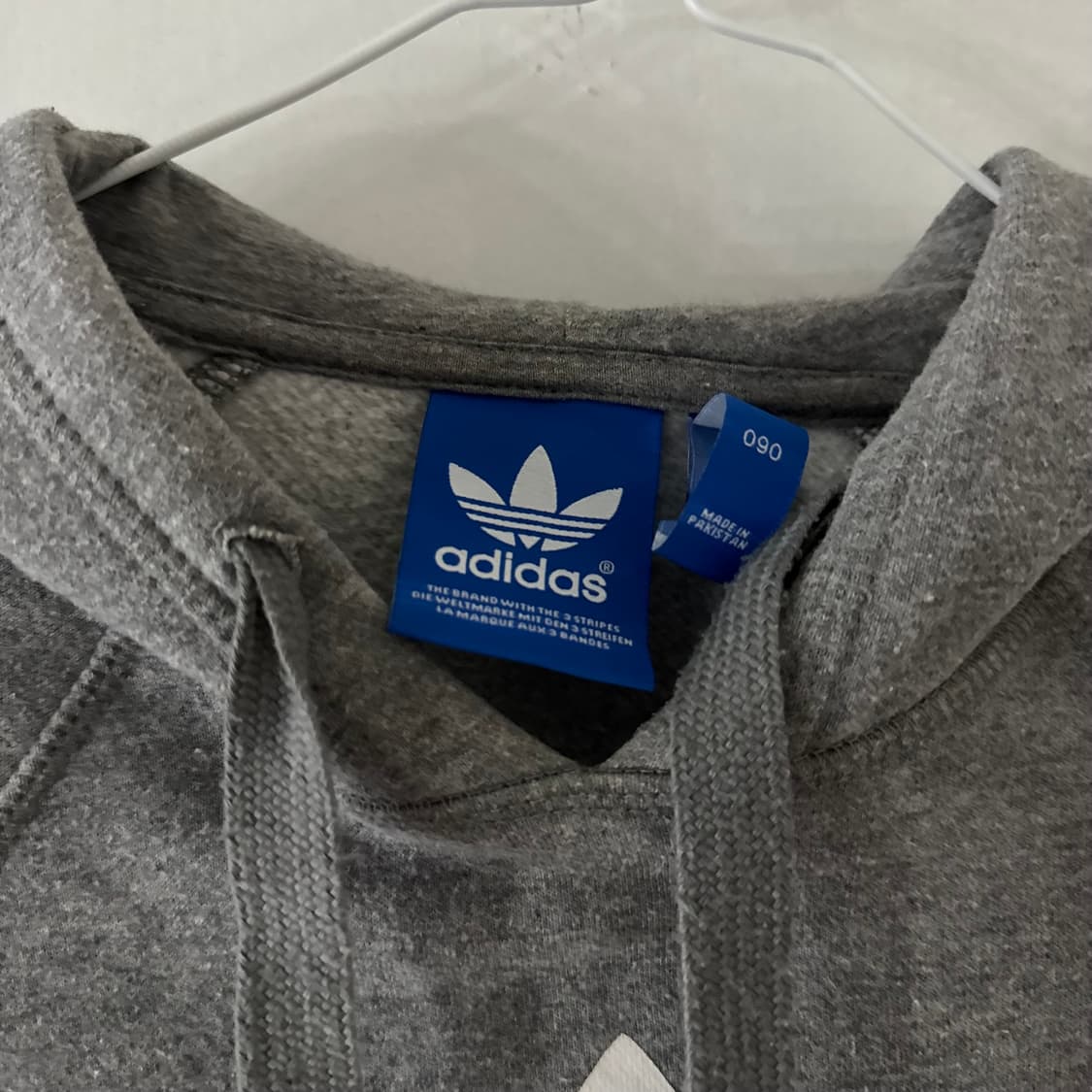 아디다스 불꽃 파이어버드 빅 로고 후드티 그레이 상품이미지5