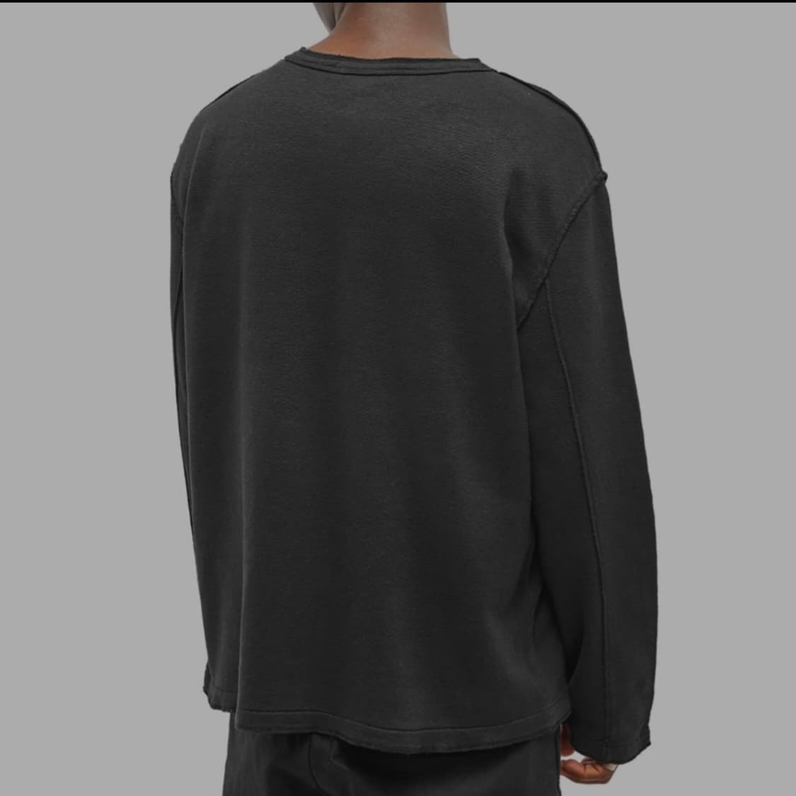 아워레거시 인버티드 스웻 셔츠 - 블랙 상품이미지2
