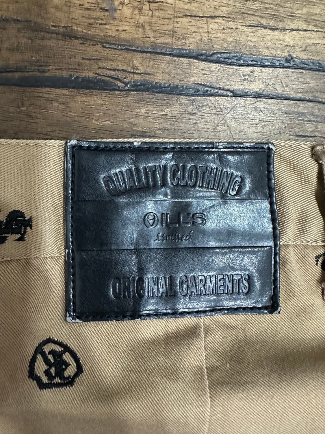 OILL'S 일즈 오리지널 자수 치노 팬츠 실측사이즈L 상품이미지7