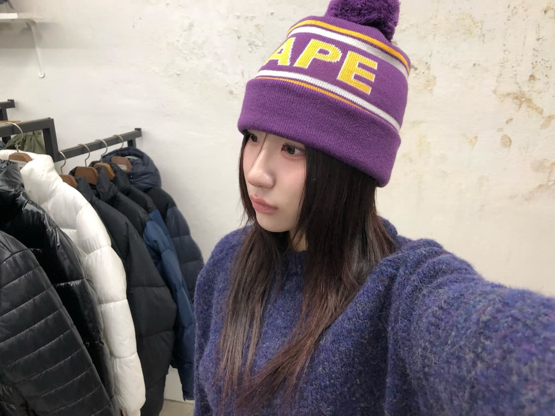 베이프 폼폼 방울비니 상품이미지1